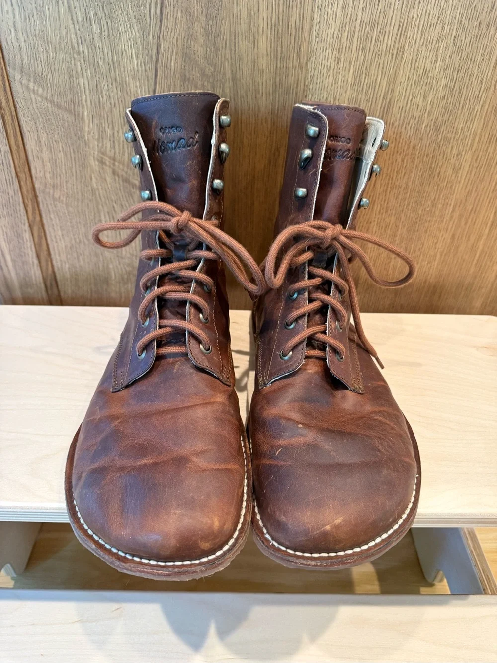 Origo Men's Genuine Leather Lace-Up Boots